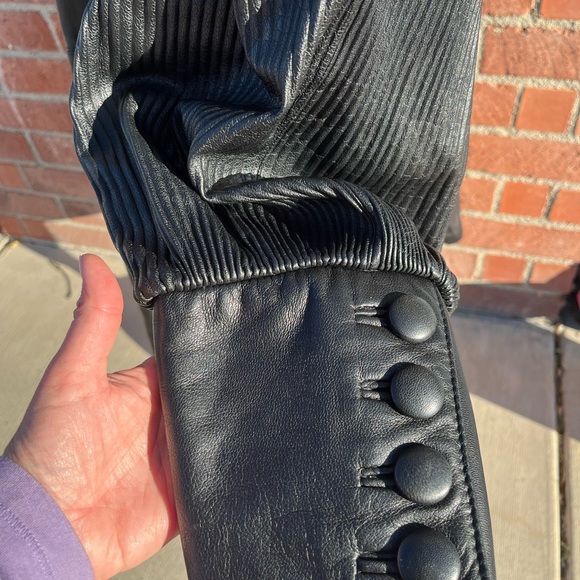 Vintage Dero By Rocco D’amelio Leather Coat, Black, Size L - Picture 3 of 15